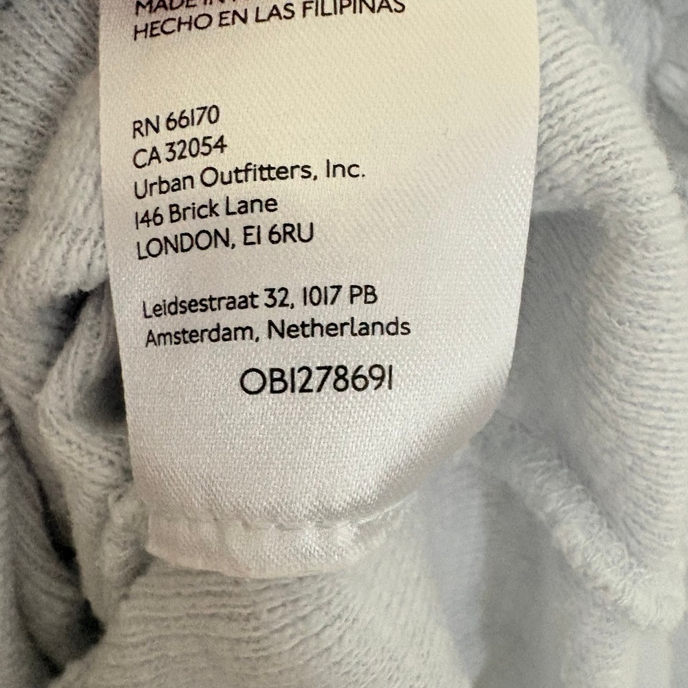 Pilcro Pullover Diana Small Blue Ruffled Raglan Thermal Slub Knit Anthropologie - Picture 9 of 12